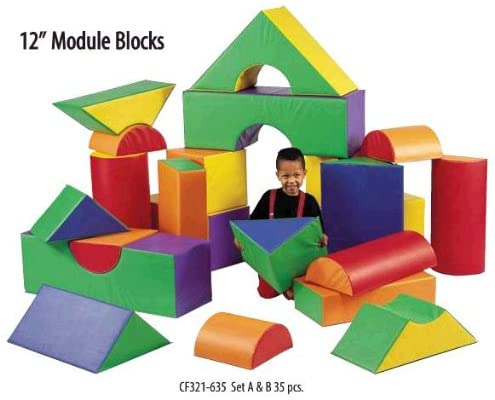 Childrens Factory Soft Big Block Set - 35 Pieces
