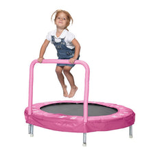 Load image into Gallery viewer, JumKing 48&quot; Bouncer with Handrail, Pink Butterfly